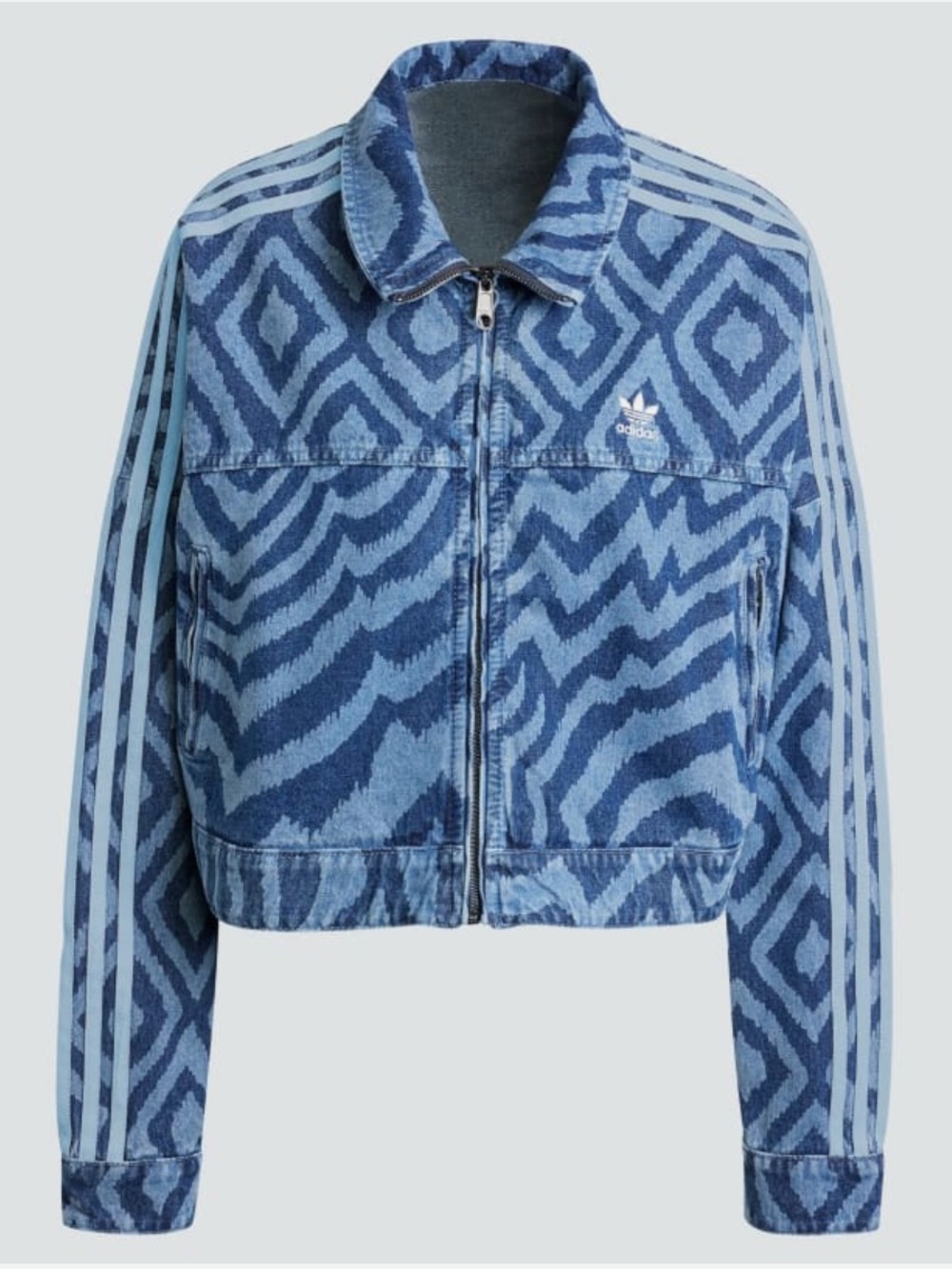 ADIDAS x FARM RIP - denim track jacket